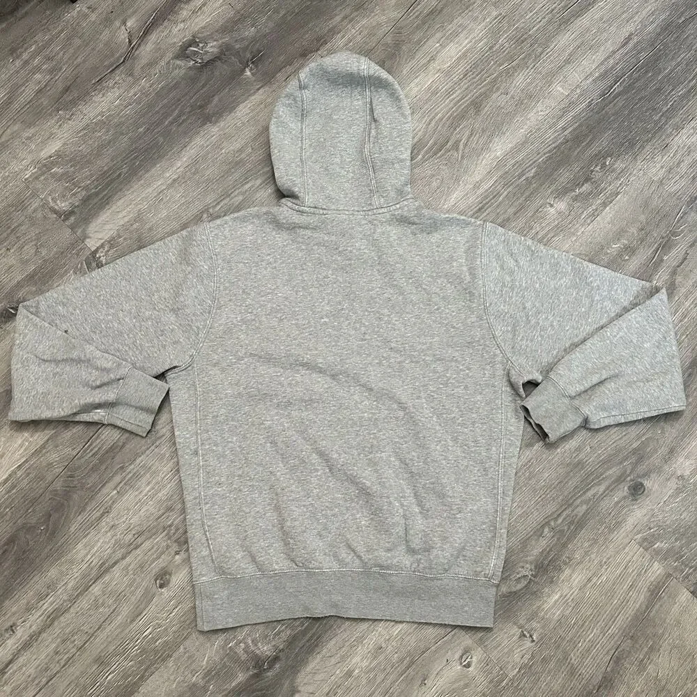 Nike Hoodie Mens Small Gray Club Fleece Pullover Swoosh Logo Kangaroo BV2654-063 - Picture 5 of 8